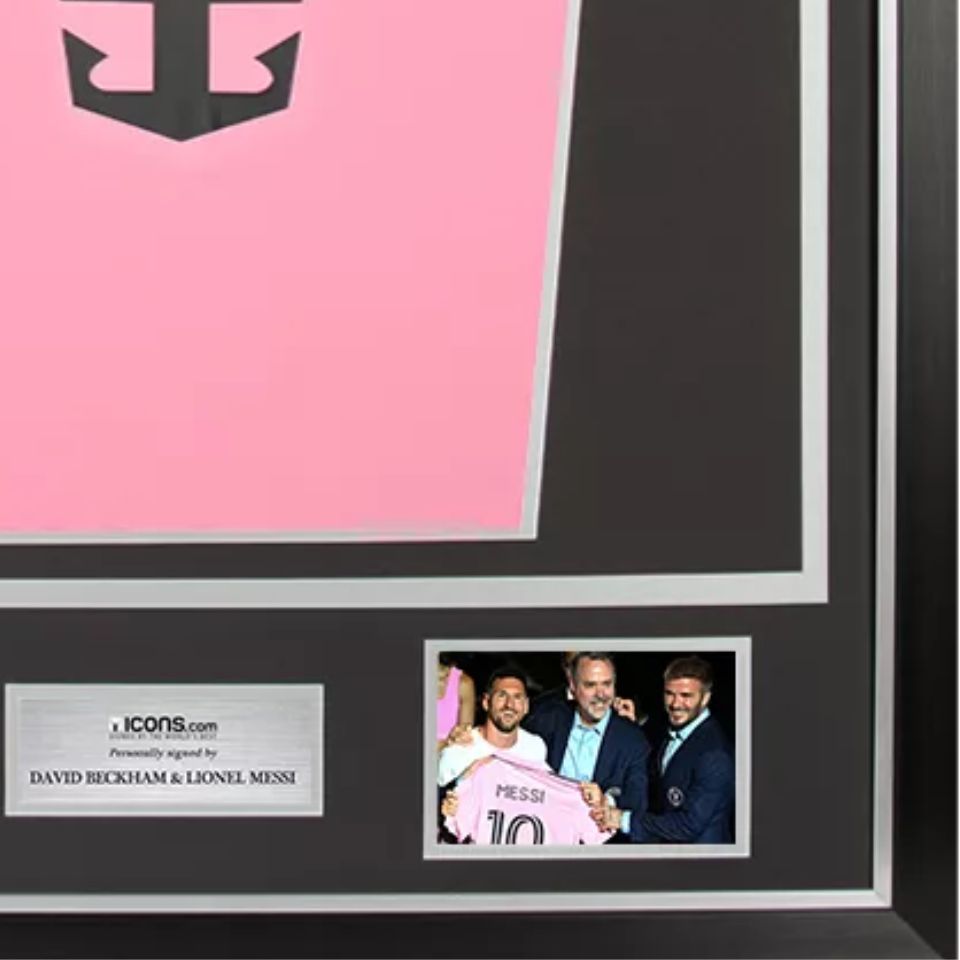 デビット・ベッカム＆リオネル・メッシ【直筆サイン入り】インテル