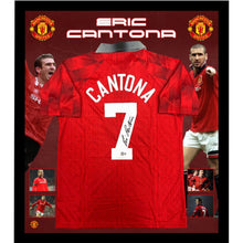 画像をギャラリービューアに読み込む, =残り1点= エリック・カントナ【直筆サイン入り】マンチェスター・ユナイテッドホームユニホーム(フレーム入り)
