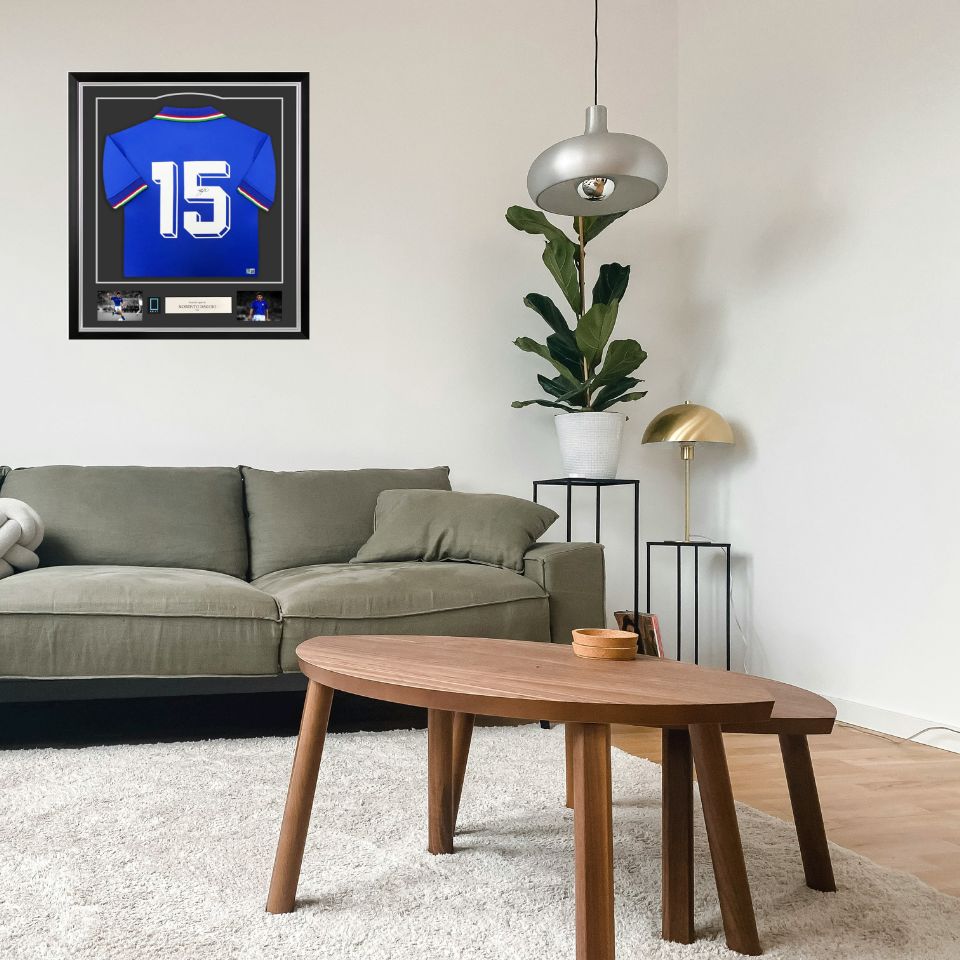 ロベルト・バッジョ【直筆サイン入り】イタリア代表ユニホーム