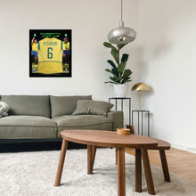 画像をギャラリービューアに読み込む, =残り1点= ロベルト・カルロス【直筆サイン入り】ブラジル代表ホームユニホーム(フレーム入り)
