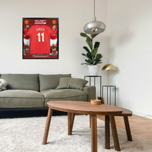 画像をギャラリービューアに読み込む, =残り1点= ライアン・ギグス【直筆サイン入り】マンチェスター・ユナイテッドホームユニホーム(フレーム)
