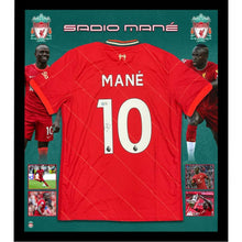 画像をギャラリービューアに読み込む, サディオ・マネ【直筆サイン入り】リバプールホームユニホーム(フレーム入り)
