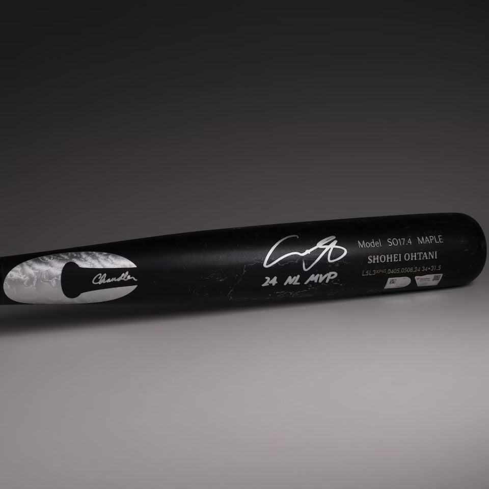 【実使用】ロサンゼルス・ドジャース 大谷翔平 直筆サイン入り  試合使用バット「24 NL MVP」の記載入り