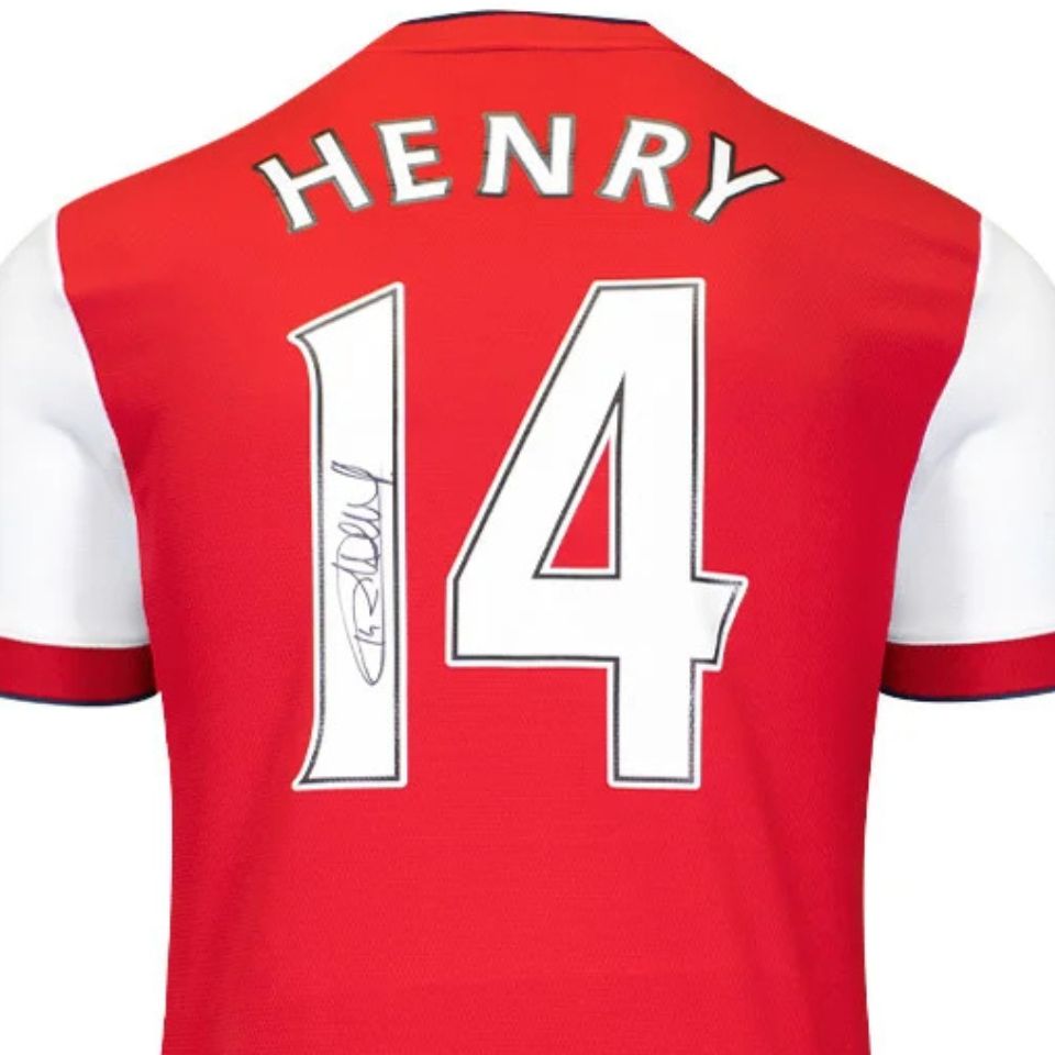 ティエリ・アンリ【直筆サイン入り】アーセナル2021-22ホーム