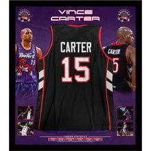 画像をギャラリービューアに読み込む, =残り1点=  ヴィンス・カーター【直筆サイン入り】PSA DNA ホログラム付きトロント・ラプターズ ユニホーム(フレーム入り)
