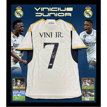 画像をギャラリービューアに読み込む, =残り1点= ヴィニシウス・ジュニオール【直筆サイン入り】レアル・マドリードホームユニホーム(フレーム入り)
