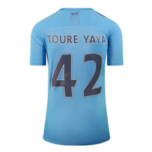 画像をギャラリービューアに読み込む, ヤヤ・トゥーレ【直筆サイン入り】マンチェスター・シティ2019-20ホームユニホーム(フレーム入り)
