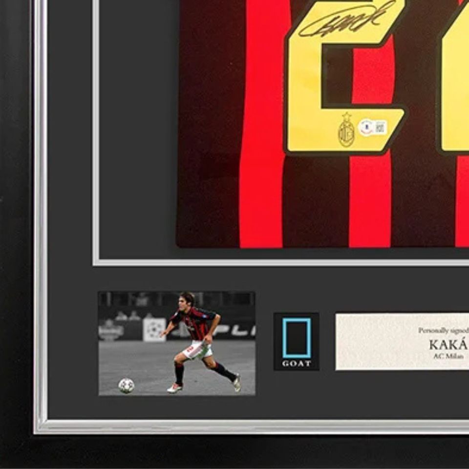 カカ【直筆サイン入り】2006-07ACミランホームユニホーム (フレーム