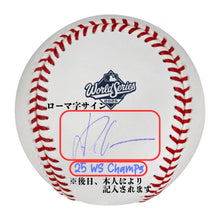 画像をギャラリービューアに読み込む, 山本由伸【直筆サイン入り】 ロサンゼルス・ドジャース 2025年ワールドシリーズ ロゴボール（“25 WS Champs”直筆記入入り／無料ディスプレイケース付き）
