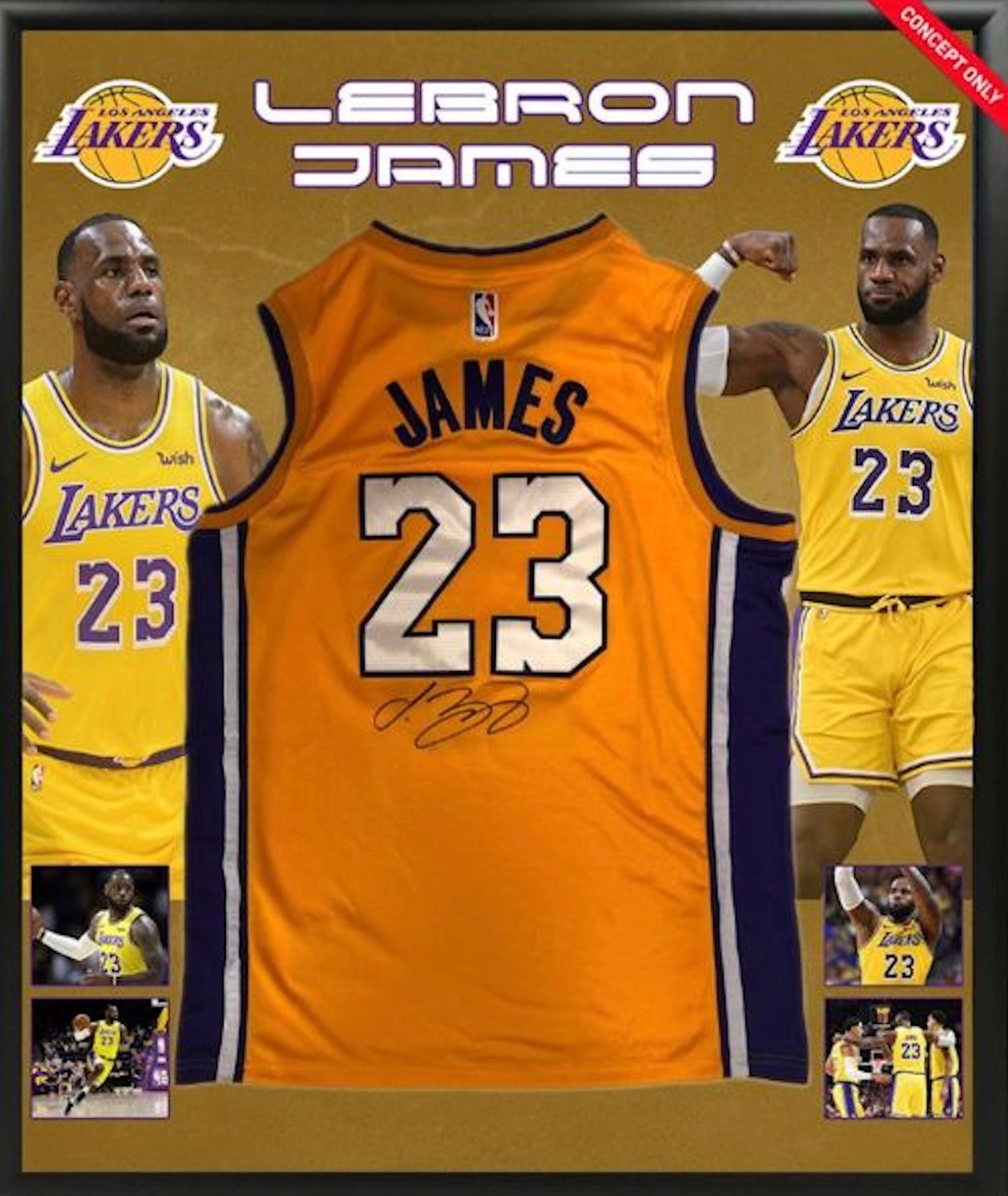 ジェームズ ユニフォームNBA Los Angeles Lakers23番 XL