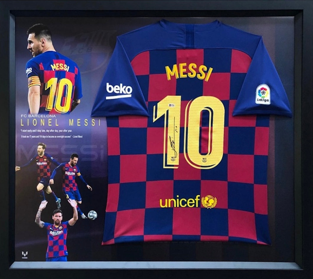 メッシ 直筆 サイン ユニフォーム 証明書付 messi - サッカー/フットサル