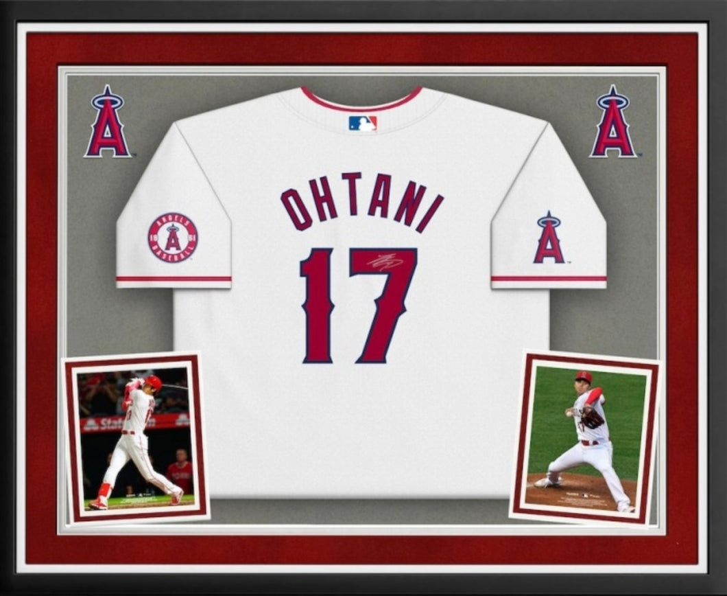 【額入り】大谷翔平　直筆サイン入りエンゼルスユニフォーム白