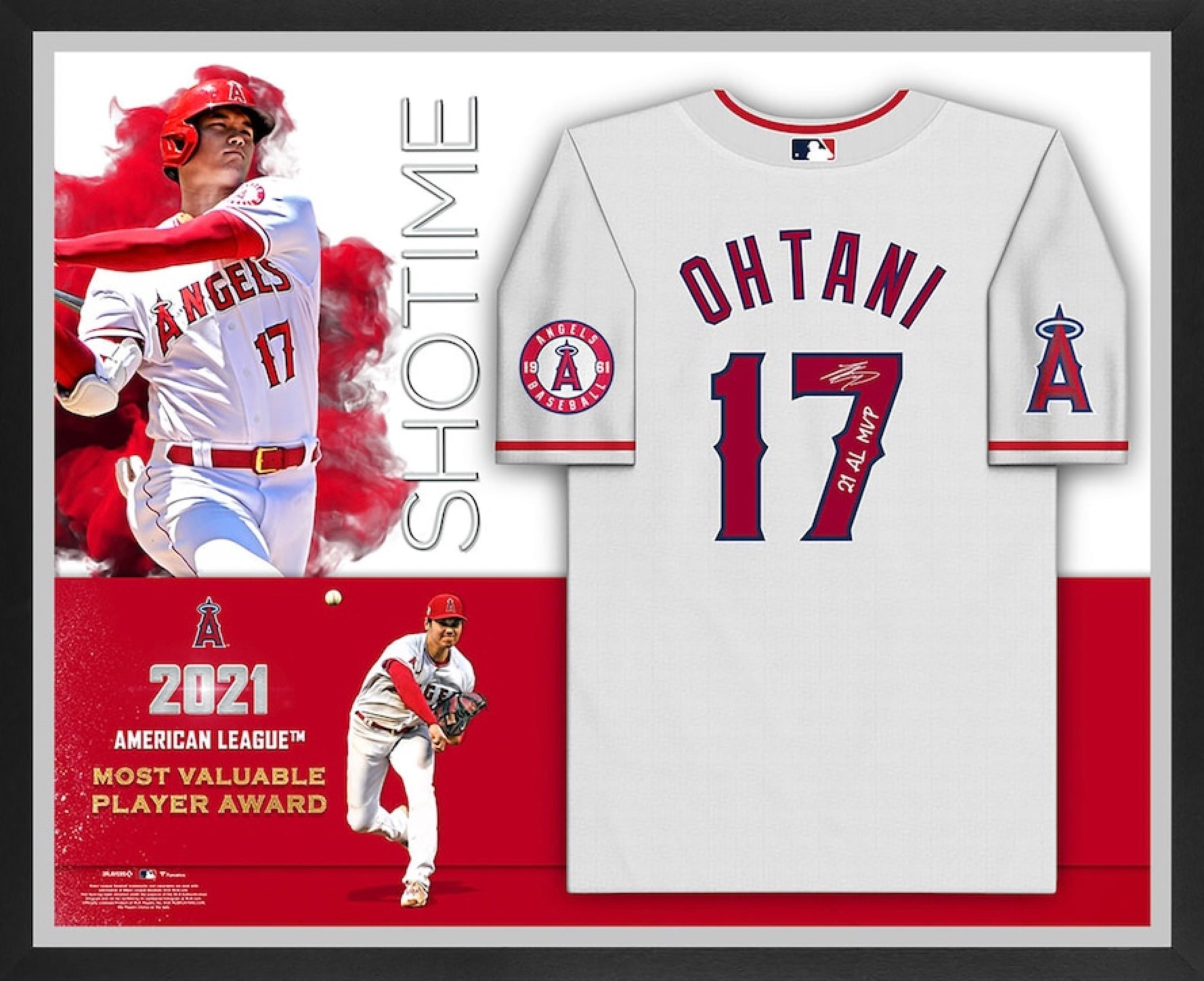 大谷翔平 レプリカサイン入りフォトプラーク MLB ロサンゼルス・エンゼルス ロサンゼルス・エンゼルス 直筆サイン入りスポーツメモラビリア